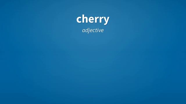 Cherry | Meaning of cherry смотреть онлайн