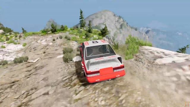 Cliff Drop #17 - BeamNG Drive | Total Takedown смотреть онлайн