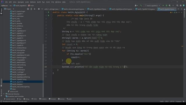 26.8 giải bài tập string java 22 - bài tập string ngôn ngữ lập trình java смотреть онлайн