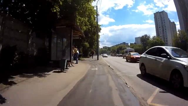 На велосипеде от Медведково (Москва) до МКАД (Мытищи) смотреть онлайн