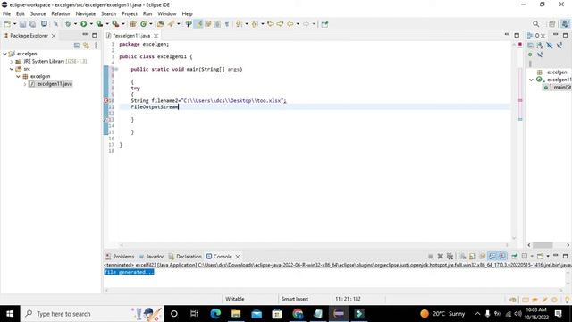 how to create an excel file in java eclipse | how to generate an excel file in java in eclipse смотреть онлайн