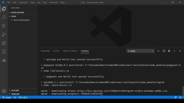 Developing Web App using React Cosmos DB - Create Project смотреть онлайн