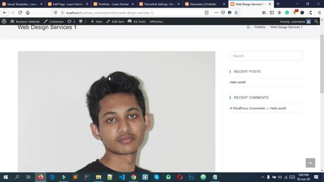 37. wordpress theme customization bangla tutorial (Portfolio Page) смотреть онлайн