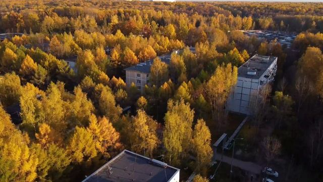 Чехов-7 военный городок п/о Чернецкое Чеховский район золотая осень осенний городок 4k video смотреть онлайн