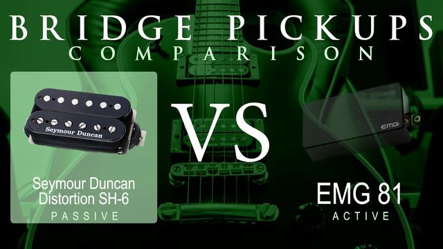 Seymour Duncan DISTORTION SH-6 vs EMG 81 - Bridge Pickup Guitar Tone Comparison Demo смотреть онлайн