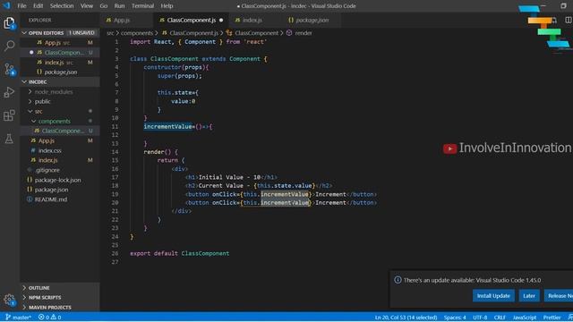 useState Hook | React-hooks Tutorial | React class state vs useState смотреть онлайн