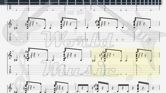 Johnson, Jack Middle Man GUITAR TAB смотреть онлайн