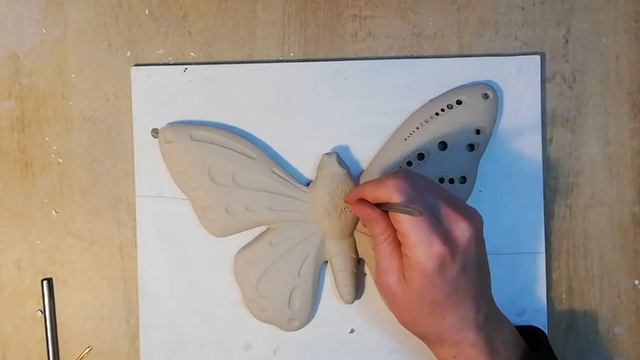 Ажурные бабочки из фарфора. Все этапы работы. смотреть онлайн