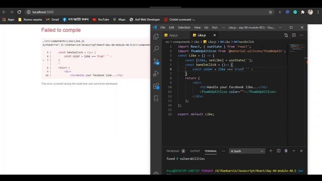 Facebook like click and count with react смотреть онлайн