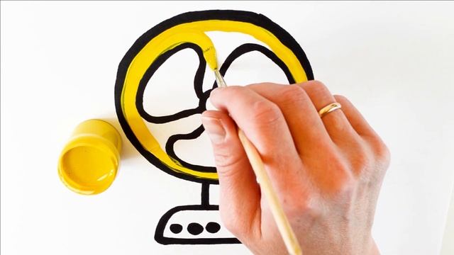 Как нарисовать ВЕНТИЛЯТОР / мультик раскраска ВЕНТИЛЯТОР для детей / Раскраски малышам смотреть онлайн