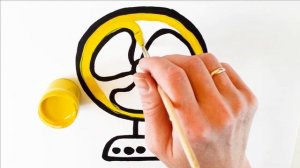 Как нарисовать ВЕНТИЛЯТОР / мультик раскраска ВЕНТИЛЯТОР  для детей / Раскраски малышам