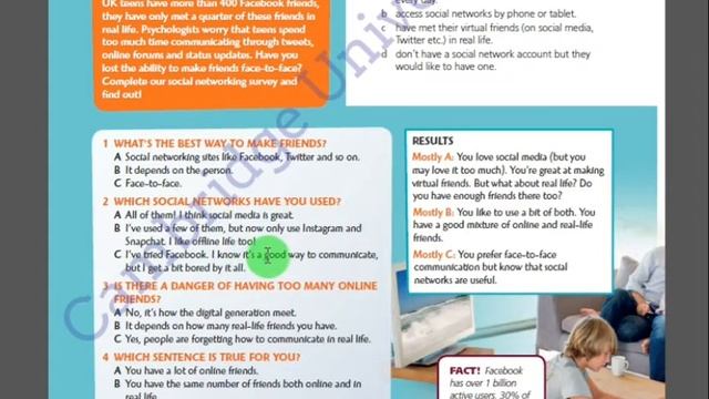 Survey: how do you communicate? Перевод eyes open 7, unit 2 смотреть онлайн