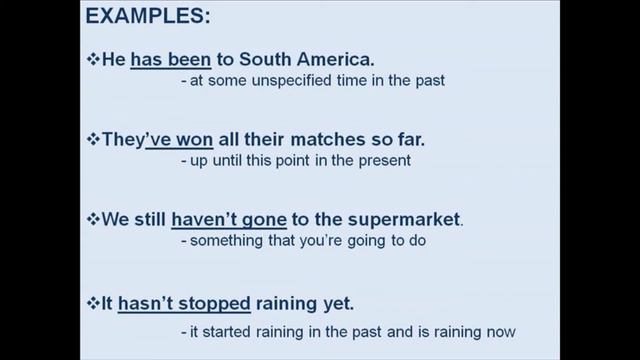 THE PRESENT PERFECT TENSE: PART 1 - FORM AND USAGE VIDEO смотреть онлайн