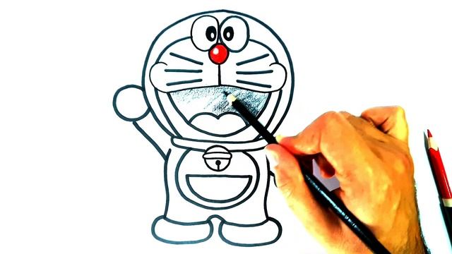 HOW TO DRAW DORAEMON - DRAWING DORAEMON EASY STEP BY STEP - HOW TO DRAW DORAEMON ANIME смотреть онлайн