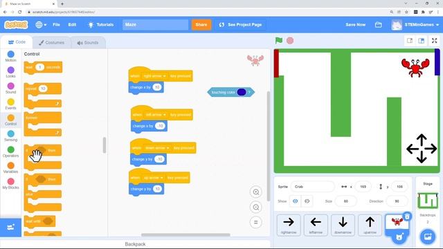 How to Create a Maze Game in Scratch | Scratch Coding Lesson 7 | Free Beginner Programming Class смотреть онлайн