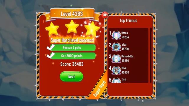 Pet Rescue Saga Level 4383 (no boosters) смотреть онлайн