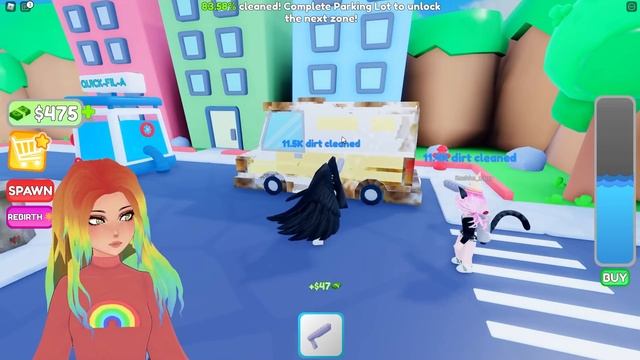 МОЕМ МАШИНУ ЙОШИ, НО ОН НАМ НЕ ПЛАТИТ! Roblox Pressure Wash Simulator смотреть онлайн