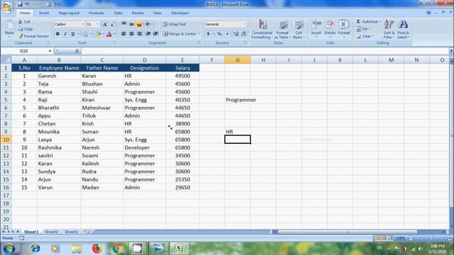 Excel 2007: how to use Index function in excel смотреть онлайн