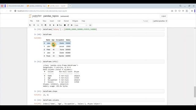 How to learn Pandas for data analysis Part 3 - Dataframe's useful methods смотреть онлайн