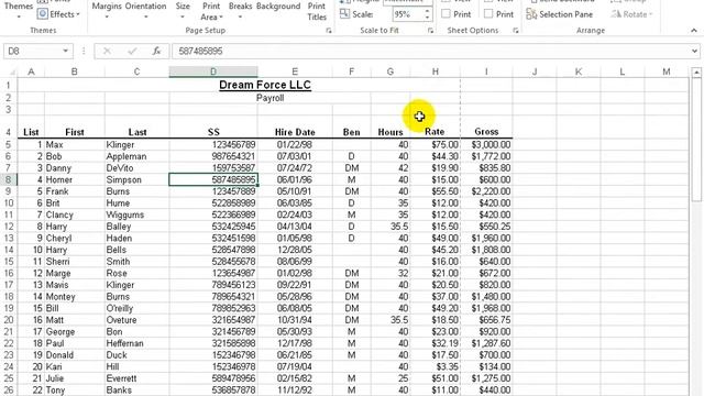 Excel 2016: Setting Print Range And Scaling смотреть онлайн