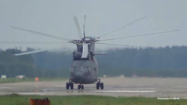 МИ-26 Висение и взлет с разбегом. Кубинка