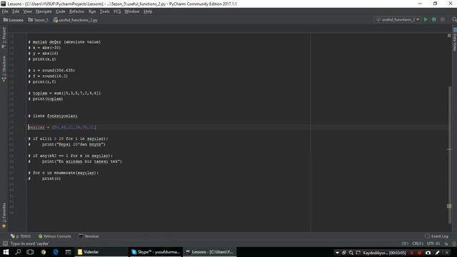 Python Eğitim Serisi : Kullanışlı Fonksiyonlar-2 (Sezon 5, Bölüm 9) смотреть онлайн