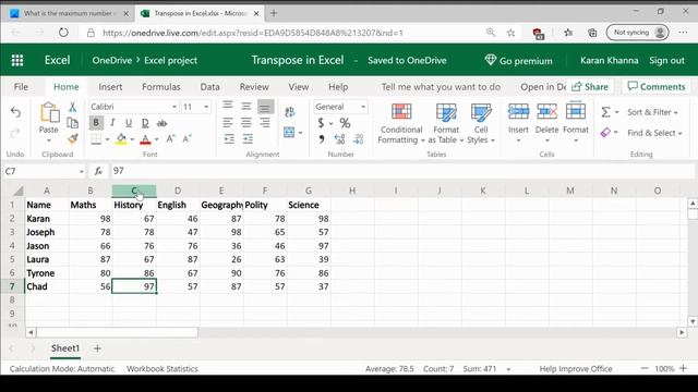 What is the maximum number of columns & rows in Excel Worksheet смотреть онлайн