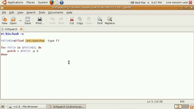Applying diff-based patches to Ubuntu Live systems смотреть онлайн