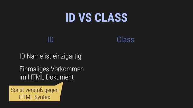 HTML ID vs. Klasse смотреть онлайн