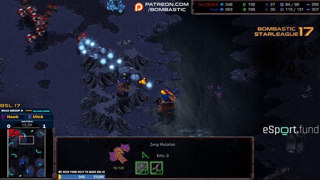 BSL S17 - Ro16 - Group D - Mihu, Hawk, UltrA, QiaoGege - p3 - StarCraft BroodWar Championship смотреть онлайн