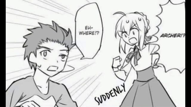 【Comic】 Saber thinks Shirou looks like Archer [fate comic dub] [fgo] w/ @Dark.Sankari смотреть онлайн
