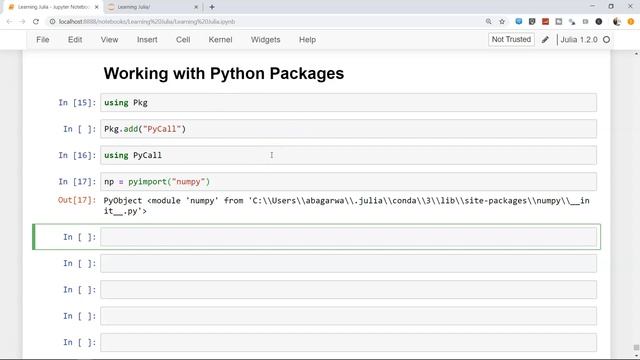 Julia Tutorial | How to call Python Packages in julia смотреть онлайн