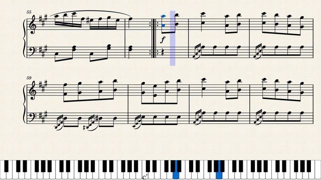 Mozart - Piano Sonata No 11 K 331 3rd Movement, “Rondo alla Turca” sheet music, Noten, partition смотреть онлайн