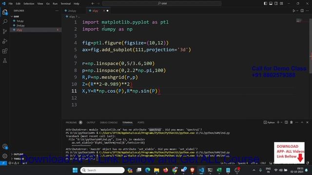 make Surface Chart in Python and Excel ! How to Make a Surface Plot in Python- Matplotlib #iptindi смотреть онлайн