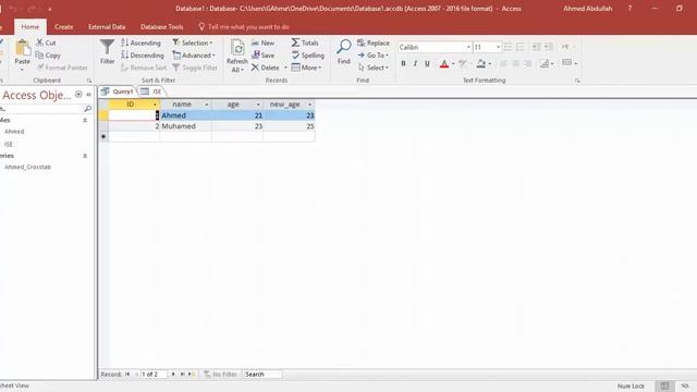 How to Use SQL codes inside Microsoft Access 2016 - Kurdish смотреть онлайн