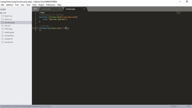24 - PHP Functions with Parameters смотреть онлайн