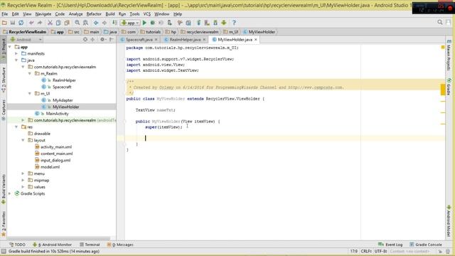 Android Realm Database Ep.04 : RecyclerView - Save,Retrieve смотреть онлайн