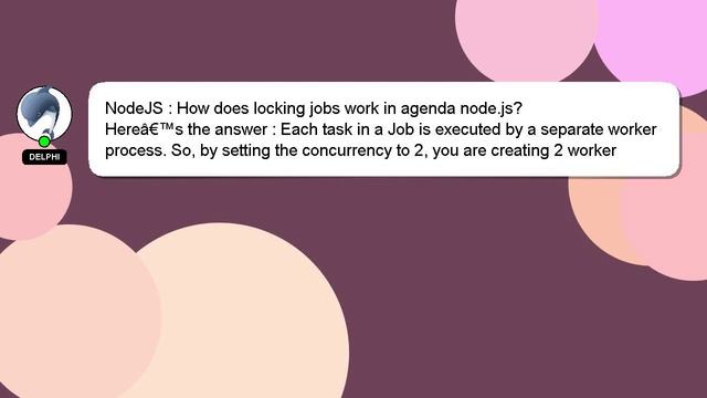 NodeJS : How does locking jobs work in agenda node.js? смотреть онлайн