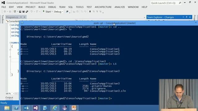 Git Merge • Git in VisualStudio (Martin Woodward) смотреть онлайн
