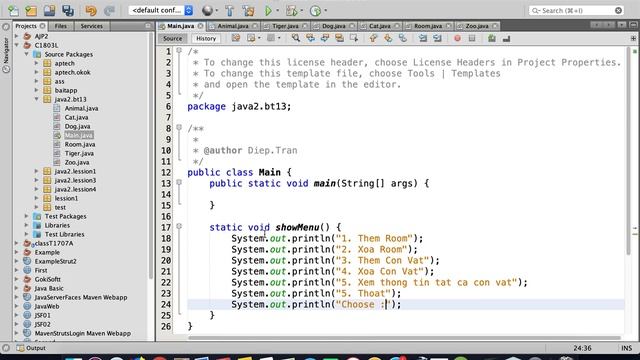 Phần 53 | Bài tập quản lý sở thú - Phần 1 | Khóa học lập trình Java nâng cao смотреть онлайн
