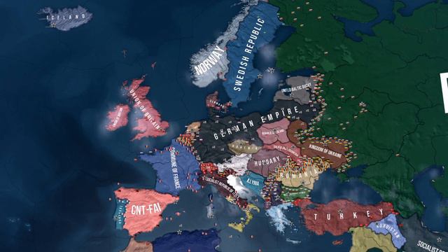 Kaiserreich - Hoi4 timelapse смотреть онлайн