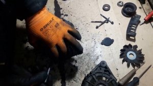 Генератор Lanos 1.5 - замена  подшипников.