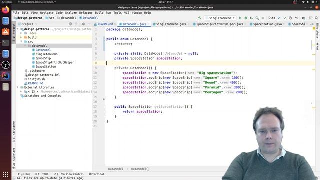 Java Singleton Pattern Thread Safe смотреть онлайн