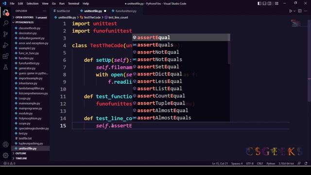 Python 3 Class#33:--Unittest,Fixtures,Assertion,TestCase смотреть онлайн