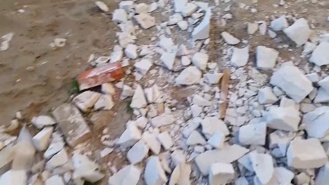 Обрезки газоблоков по окончании стройки