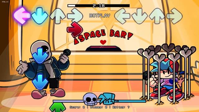 Friday Night Funkin' Vs Chara, Sans & Papyrus | Skeleton Bros (FNF Mod) смотреть онлайн