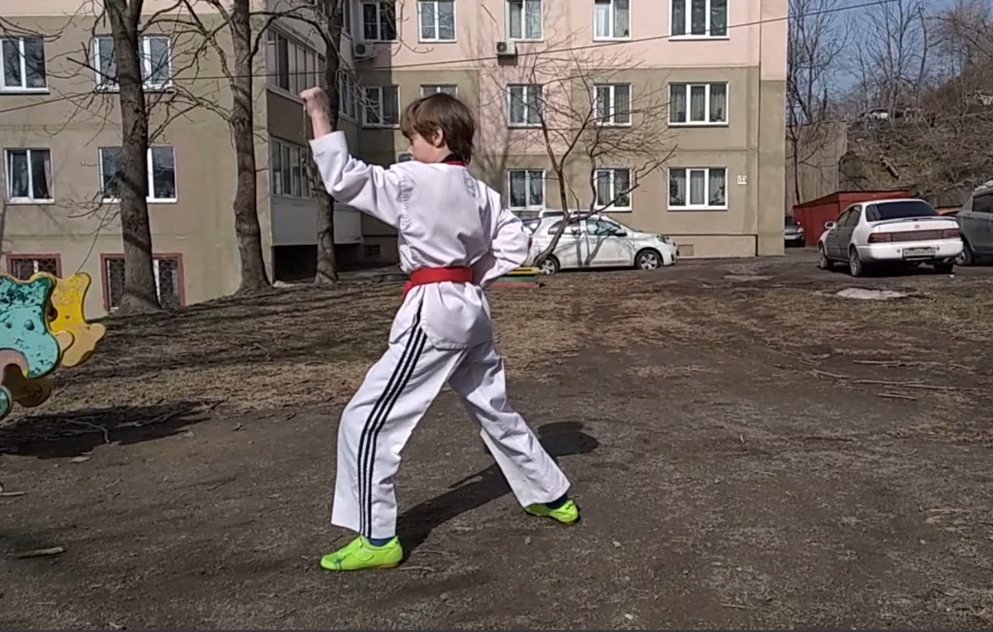 Taekwondo WTF. 6 пхумсэ, 2021. Съемка со спины смотреть онлайн