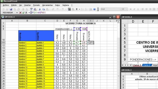 10.3. Promedio Ponderado [Excel 2003]