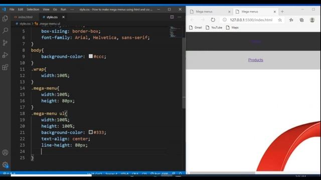 How to make mega menu using html and CSS смотреть онлайн
