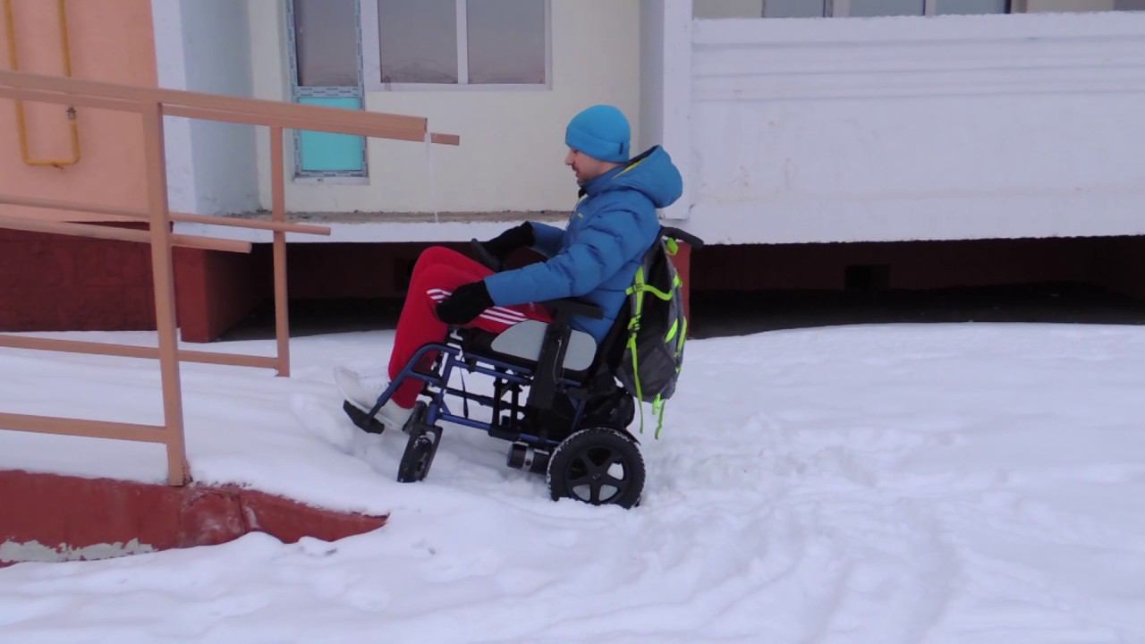 ELECTRIC WHEELCHAIR Ortonica Pulse 150 Зимний тест! смотреть онлайн